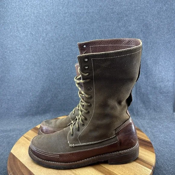 Frye Boots Tuscarora Owen Fold Over Boots Leather Mens Size 11D Brown 37766 - Picture 5 of 10